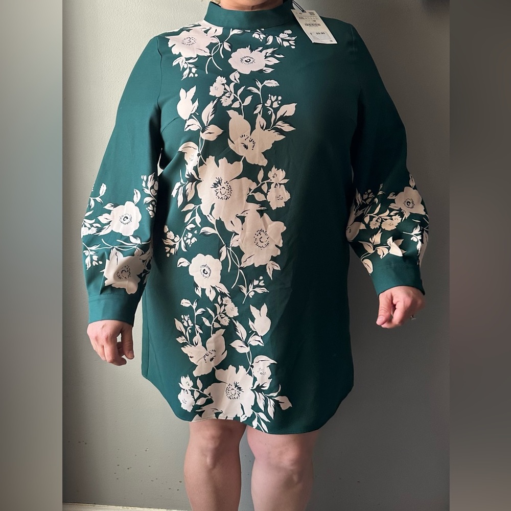 Long sleeve knee high dress